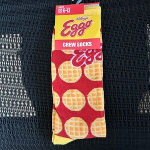 EGGO Waffles adult crew socks